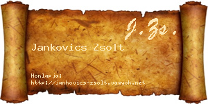 Jankovics Zsolt névjegykártya
